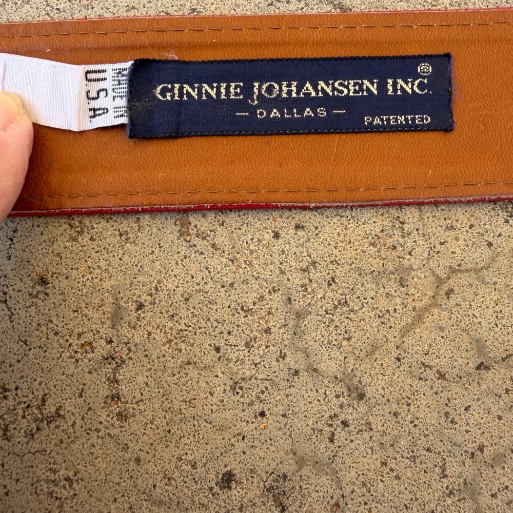 Vintage Ginnie Johansen Belt Womens Red Silver Concho Western Cowgirl Boho - Picture 4 of 7